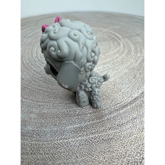 Littlest Pet Shop LPS Grey Lamb #477 Pink Bow Purple Eyes Pet-Lovin' Zoo Pet - Picture 7 of 7